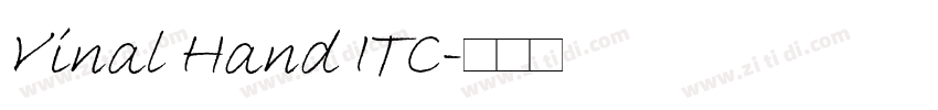 Vinal Hand ITC字体转换